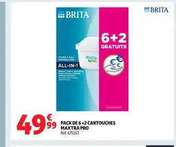 Auchan BRITA Pack de 6+2 cartouches offre