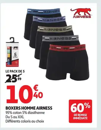Auchan AIRNESS Boxers homme offre