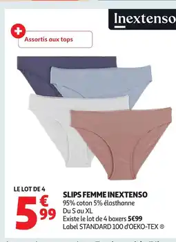 Auchan INEXTENSO Slips femme offre