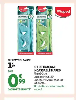 Auchan MAPED Kit de tracage incassable offre