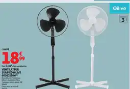 Auchan QILIVE Ventilateur sur pied offre