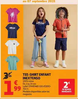 Auchan INEXTENSO Tee-shirt enfant offre