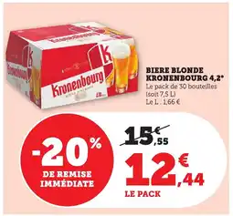 Bi1 KRONENBOURG Biere blonde offre