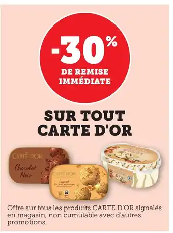 Bi1 CARTE D'OR Sur tout offre