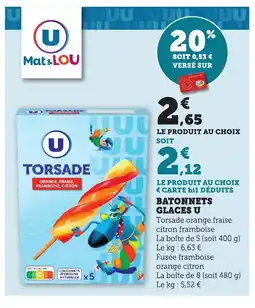 Bi1 GLACES U Batonnets offre
