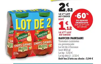 Bi1 PANZANI Sauces offre