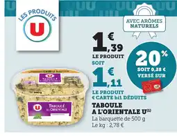 Bi1 U Taboule a l'orientale offre