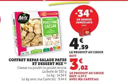 Bi1 MIX Coffret repas salade pates et dessert offre