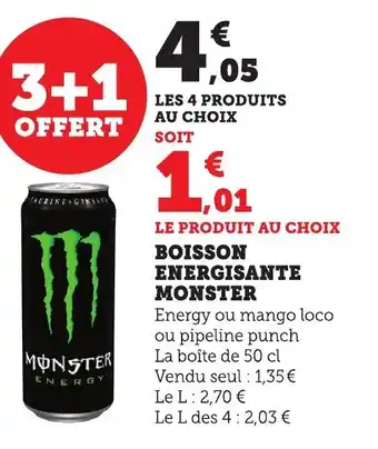 Bi1 MONSTER Boisson energisante offre