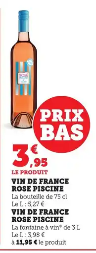 Bi1 Vin de france rose piscine offre