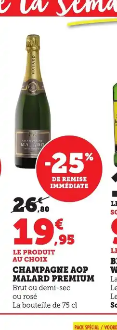 Bi1 CHAMPAGNE aop malard premium offre