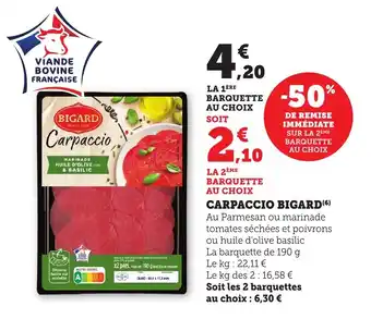 Bi1 BIGARD Carpaccio offre