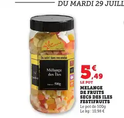 Bi1 Melange de fruits secs des iles festifruits offre