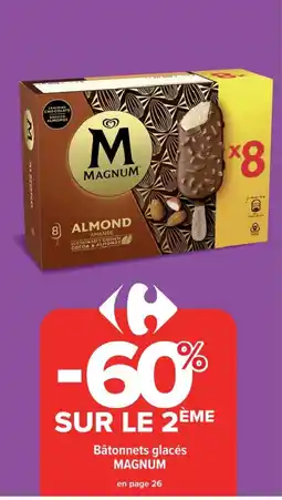 Cora x Carrefour MAGNUM Bâtonnets glacés offre