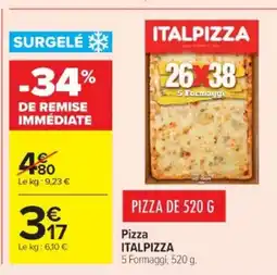 Cora x Carrefour ITALPIZZA Pizza offre