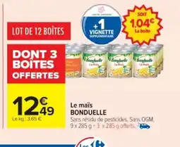 Cora x Carrefour BONDUELLE Le maïs offre