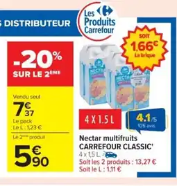 Cora x Carrefour CARREFOUR CLASSIC Nectar multifruits offre