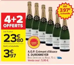Cora x Carrefour E. DURENMEYER A.O.P. Crémant d'Alsace offre