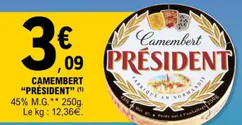 E.Leclerc Camembert Président offre