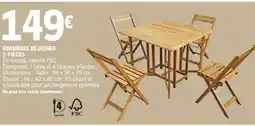 E.Leclerc ENSEMBLE DEJEUNER 5 PIÈCES offre