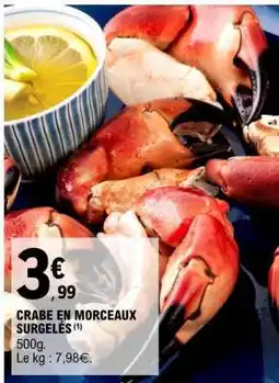 E.Leclerc CRABE EN MORCEAUX SURGELÉS offre