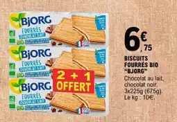 E.Leclerc BISCUITS FOURRÉS BIO BJORG offre