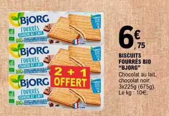 E.Leclerc BISCUITS FOURRÉS BIO BJORG offre