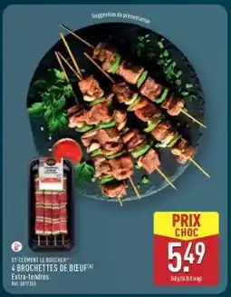 ALDI 4 BROCHETTES DE BŒUF offre