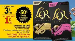 E.Leclerc Capsules de café L'OR Espresso offre