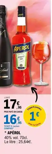 E.Leclerc APEROL offre