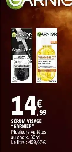 E.Leclerc SERUM VISAGE “GARNIER” offre