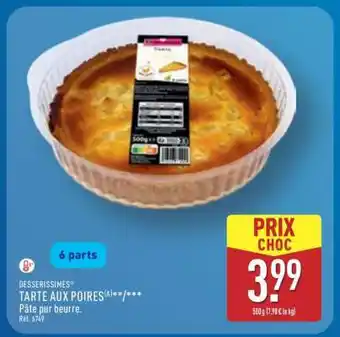 ALDI Tarte aux poires offre