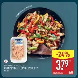 ALDI Émincés de filets de poulet offre
