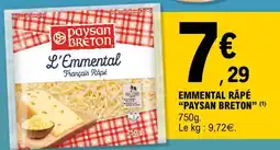 E.Leclerc EMMENTAL RÂPÉ PAYSAN BRETON offre