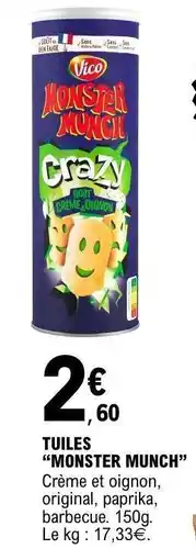 E.Leclerc Tuiles Monster Munch offre