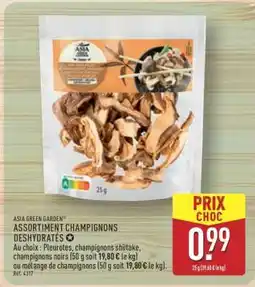 ALDI ASSORTIMENT CHAMPIGNONS DÉSHYDRATÉS offre