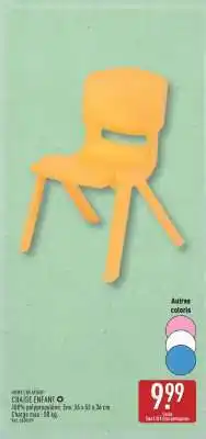 ALDI CHAISE ENFANT offre