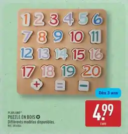 ALDI Puzzle en bois offre