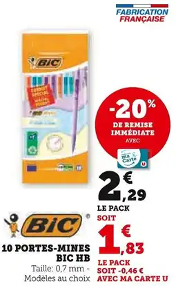 Super U 10 portes mines bic hb offre