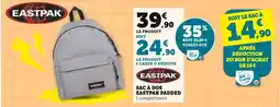 Super U Sac à dos eastpak padded offre