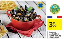 Cora x Carrefour Moules de bouchot s.t.g filière qualité carrefour offre