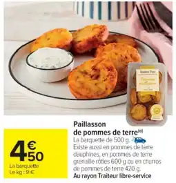 Cora x Carrefour Paillasson de pommes de terre offre