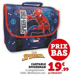 Super U Cartable spiderman offre