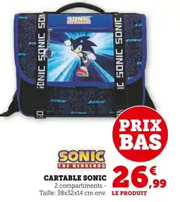 Super U Cartable sonic offre