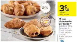 Cora x Carrefour 15 mini viennoiseries pur beurre offre