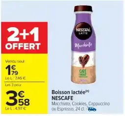 Cora x Carrefour NESCAFE Boisson lactée offre