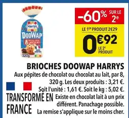 Supeco Harrys Brioches Doowap offre