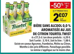 Supeco Tourtel Twist Bière sans alcool 0,0 % aromatisée au jus de citron offre