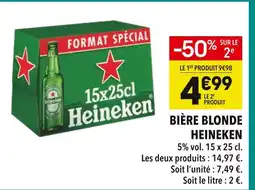 Supeco Heineken Bière blonde offre