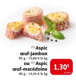 Colruyt Aspic œuf-jambon offre